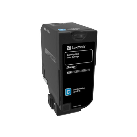 Lexmark - High Yield - cyan - original - toner cartridge LCCP - for Lexmark CS725de, CS725dte - 1