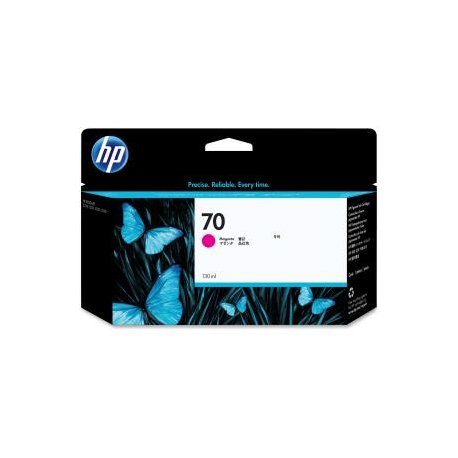 HP 70 - 130 ml - magenta - original - DesignJet - ink cartridge - for DesignJet HD Pro MFP, SD Pro MFP, Z2100, Z3100, Z3100ps, Z3200, Z3200ps, Z5200, Z5400 - 1