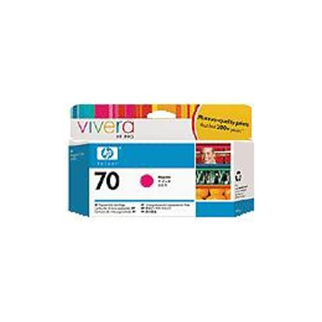 HP 70 - 130 ml - magenta - original - DesignJet - ink cartridge - for DesignJet HD Pro MFP, SD Pro MFP, Z2100, Z3100, Z3100ps, Z3200, Z3200ps, Z5200, Z5400 - 3