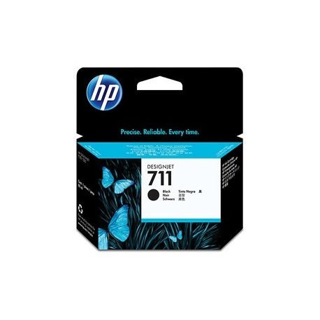 HP 711 - 80 ml - black - original - ink cartridge - for DesignJet T100, T120, T120 ePrinter, T125, T130, T520, T520 ePrinter, T525, T530 - 2