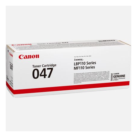 Canon 047 - Black - original - toner cartridge - for ImageCLASS MF113w; i-SENSYS LBP112, LBP113w, MF112, MF113w - 3