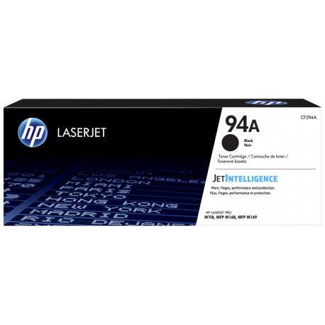 HP 94A - Black - original - LaserJet - toner cartridge (CF294A) - for LaserJet Pro M118dw, MFP M148dw, MFP M148fdw - 5