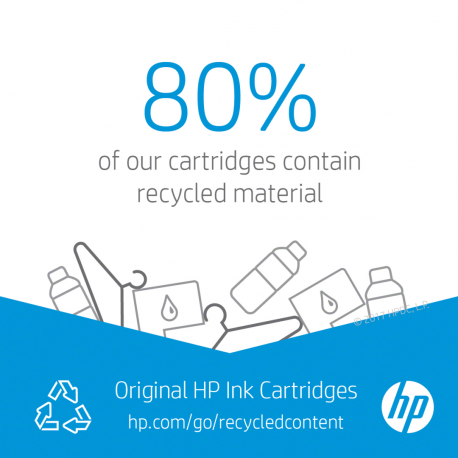 HP 62 - Black - original - ink cartridge - for Envy 55XX, 56XX, 76XX; Officejet 200, 250, 57XX, 8040 - 4