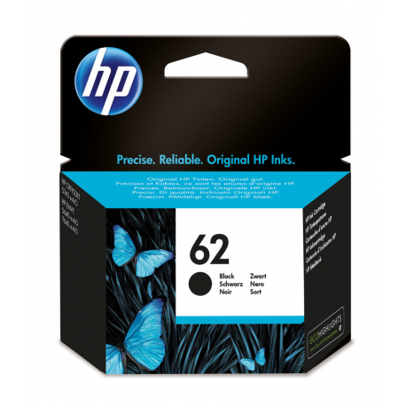 HP 62 - Black - original - ink cartridge - for Envy 55XX, 56XX, 76XX; Officejet 200, 250, 57XX, 8040 - 5