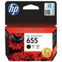 HP 655 - 14 ml - black - original - ink cartridge - for Deskjet Ink Advantage 4615, Ink Advantage 4625, Ink Advantage 5525, Ink Advantage 6525