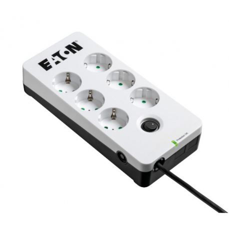 Eaton Protection Box 6 DIN - Surge protector - AC 220-250 V - 2500 Watt - output connectors: 6 - white - 0