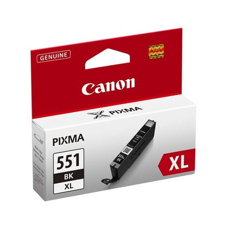 Canon CLI-551BK XL - High Yield - black - original - ink tank - for PIXMA iP8750, iX6850, MG5550, MG5650, MG5655, MG6450, MG6650, MG7150, MG7550, MX725, MX925 - 2