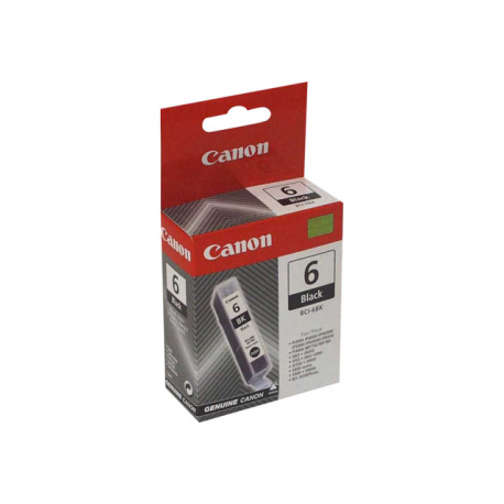 Canon BCI-6BK - Black - original - ink tank - for i86X, 90X, 96X, 990, 99XX; PIXMA IP4000, iP5000, iP6000, iP8500, MP750, MP760, MP780; S830 - 1