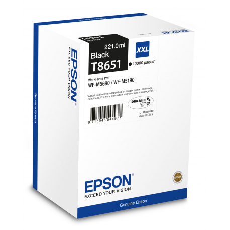 Epson T8651 - Black - original - ink refill - for WorkForce Pro WF-M5190DW, WF-M5190DW BAM, WF-M5690DWF - 2