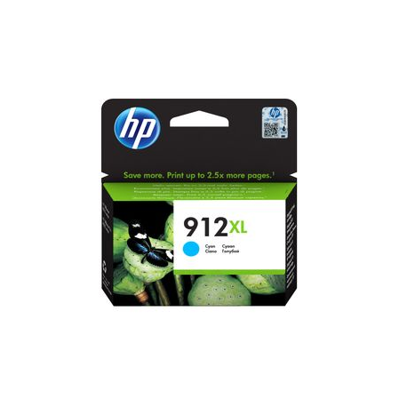 HP 912XL - 9.9 ml - High Yield - cyan - original - ink cartridge - for Officejet 80XX; Officejet Pro 80XX - 0