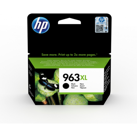 HP 963XL - 47.86 ml - High Yield - black - original - ink cartridge - for Officejet 9012; Officejet Pro 90XX - 1