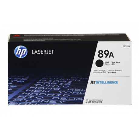 HP 89A - Black - original - LaserJet - toner cartridge (CF289A) - for LaserJet Enterprise M507, MFP M528; LaserJet Enterprise Flow MFP M528 - 0