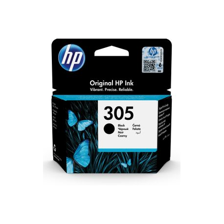 HP 305 - 2 ml - black - original - ink cartridge - for Deskjet 1255, 23XX, 27XX, 41XX; DeskJet Plus 41XX; Envy 60XX, 64XX; ENVY Pro 64XX - 0