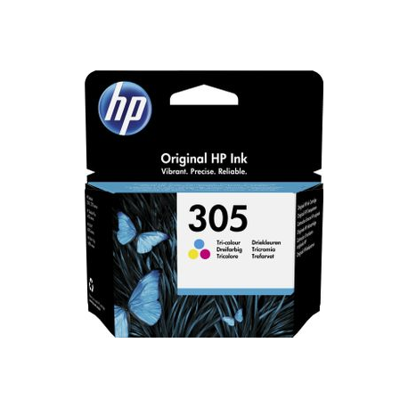 HP 305 - Colour (cyan, magenta, yellow) - original - ink cartridge - for Deskjet 1255, 23XX, 27XX, 41XX; DeskJet Plus 41XX; Envy 60XX, 64XX; ENVY Pro 64XX - 0