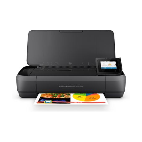 HP Officejet 250 Mobile All-in-One - Multifunction printer - colour - ink-jet - Legal (216 x 356 mm) (original) - A4 / Legal (media) - up to 8 ppm (copying) - up to 10 ppm (printing) - 50 sheets - USB 2.0, USB host, Wi-Fi - 6