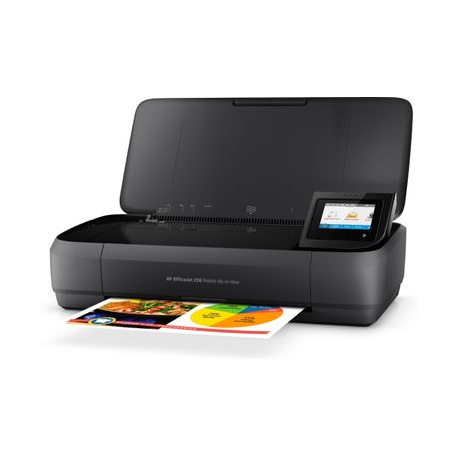 HP Officejet 250 Mobile All-in-One - Multifunction printer - colour - ink-jet - Legal (216 x 356 mm) (original) - A4 / Legal (media) - up to 8 ppm (copying) - up to 10 ppm (printing) - 50 sheets - USB 2.0, USB host, Wi-Fi - 11