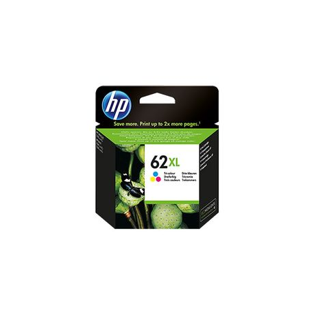 HP 62XL - High Yield - colour (cyan, magenta, yellow) - original - ink cartridge - for Envy 55XX, 56XX, 76XX; Officejet 200, 250, 252, 57XX, 8040 - 0