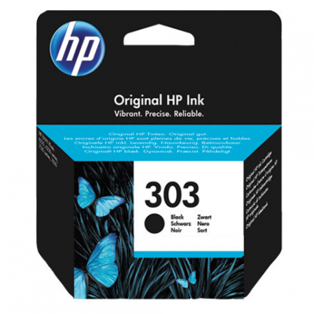 HP 303 - 4 ml - black - original - ink cartridge - for Envy Photo 62XX, Photo 71XX, Photo 78XX; Tango; Tango X - 3