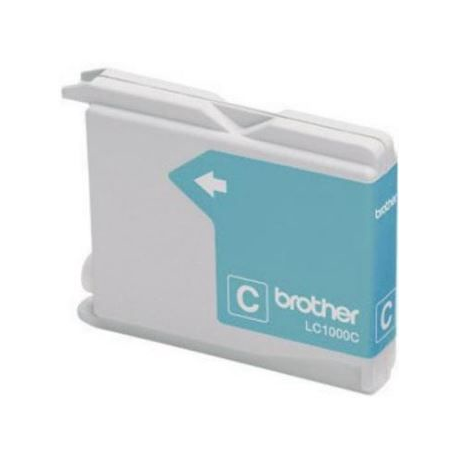 Brother LC1000C - Cyan - original - ink cartridge - for Brother DCP-350, 353, 357, 560, 750, 770, MFC-3360, 465, 5460, 5860, 660, 680, 845, 885 - 1