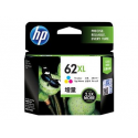 HP 62XL - High Yield - colour (cyan, magenta, yellow) - original - blister - ink cartridge - for Envy 55XX, 56XX, 76XX; Officejet 200, 250, 252, 57XX, 8040