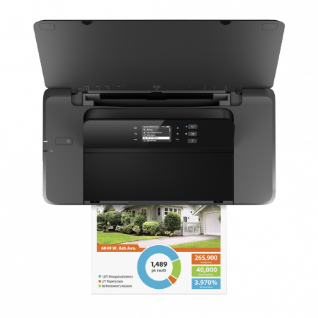 HP Officejet 200 Mobile Printer - Printer - colour - ink-jet - A4/Legal - 1200 x 1200 dpi - up to 20 ppm (mono) / up to 19 ppm (colour) - capacity: 50 sheets - USB 2.0, USB host, Wi-Fi - 16