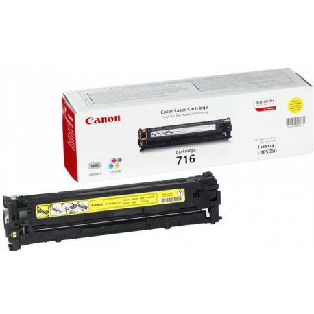 Canon 716 Yellow - Yellow - original - toner cartridge - for i-SENSYS LBP5050, LBP5050N, MF8030CN, MF8040Cn, MF8050CN, MF8080Cw - 2