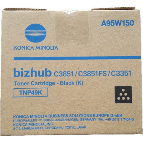 Konica Minolta TNP-49K - Black - original - toner cartridge - for bizhub C3351 - 0