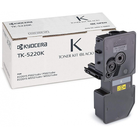 Kyocera TK 5220K - Black - original - toner cartridge - for ECOSYS M5521, P5021 - 0