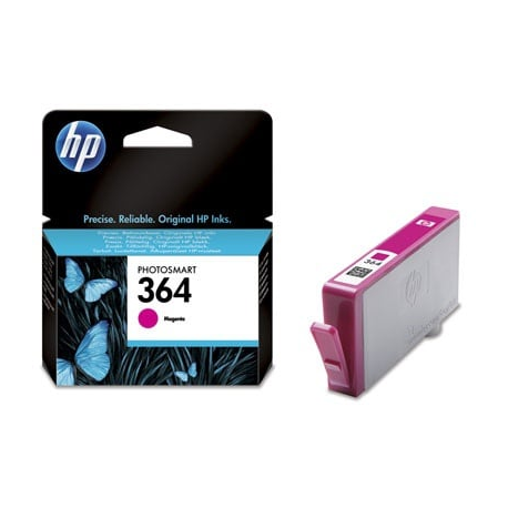 HP 364 - Magenta - original - ink cartridge - for Deskjet 35XX; Photosmart 55XX, 55XX B111, 65XX, 65XX B211, 7510 C311, B110, Wireless B110 - 0