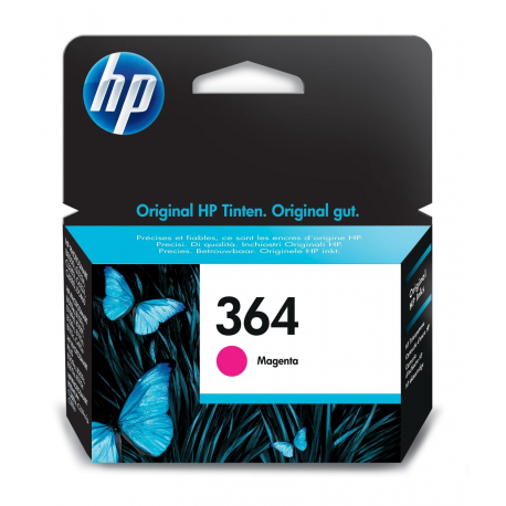 HP 364 - Magenta - original - ink cartridge - for Deskjet 35XX; Photosmart 55XX, 55XX B111, 65XX, 65XX B211, 7510 C311, B110, Wireless B110 - 1