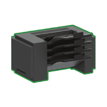 Lexmark 4-Bin Mailbox - Printer mailbox - 100 sheets in 4 tray(s) - for Lexmark B2865, MS725, MS821, MS822, MS823, MS825, MS826, MX822, MX826, XM7355, XM7370 - 0