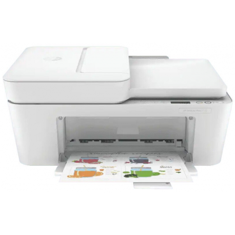 HP Deskjet 4120e All-in-One - Multifunction printer - colour - ink-jet - A4 (210 x 297 mm) (original) - A4 / Legal (media) - up to 6 ppm (copying) - up to 8.5 ppm (printing) - 60 sheets - USB 2.0, Wi-Fi(n), Bluetooth - cement - HP Instant Ink eligible - 0