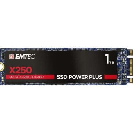 EMTEC SSD Power Plus X250 - SSD - 1 TB - internal - M.2 2280 - SATA 6Gb / s - 0