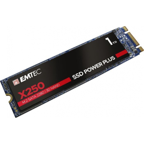 EMTEC SSD Power Plus X250 - SSD - 1 TB - internal - M.2 2280 - SATA 6Gb / s - 1