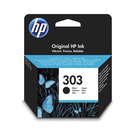 HP 303 - 4 ml - black - original - ink cartridge - for Envy Photo 62XX, Photo 71XX, Photo 78XX; Envy Inspire 72XX, 79XX; Tango; Tango X - 0