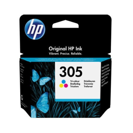 HP 305 - 2 ml - colour (cyan, magenta, yellow) - original - ink cartridge - for Deskjet 1255, 23XX, 27XX, 41XX; DeskJet Plus 41XX; Envy 60XX, 64XX; ENVY Pro 64XX - 0