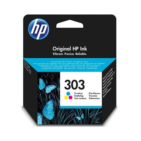 HP 303 - 4 ml - colour (cyan, magenta, yellow) - original - ink cartridge - for Envy Photo 62XX, Photo 71XX, Photo 78XX; Envy Inspire 72XX, 79XX; Tango; Tango X - 0