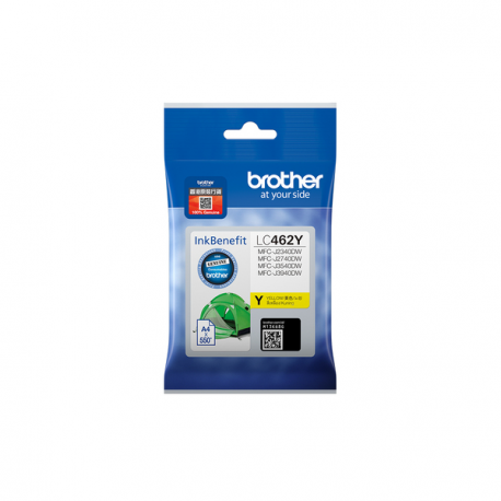 Brother LC462Y - Yellow - original - ink cartridge - for Brother MFC-J2340DW, MFC-J3540DW, MFC-J3940DW - 0