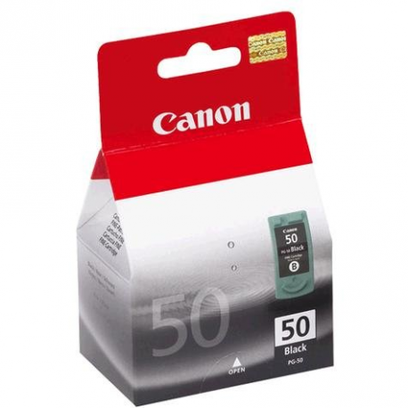 Canon PG-50 - Black - original - ink tank - for FAX JX200, JX210, JX500, JX510; FAXPHONE JX510; PIXMA MP160, MP180, MP460, MX300, MX310 - 3