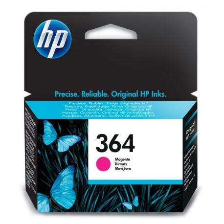 HP 364 - Magenta - original - ink cartridge - for Deskjet 35XX; Photosmart 55XX, 55XX B111, 65XX, 65XX B211, 7510 C311, B110, Wireless B110 - 16
