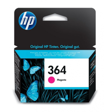 HP 364 - Magenta - original - ink cartridge - for Deskjet 35XX; Photosmart 55XX, 55XX B111, 65XX, 65XX B211, 7510 C311, B110, Wireless B110 - 35