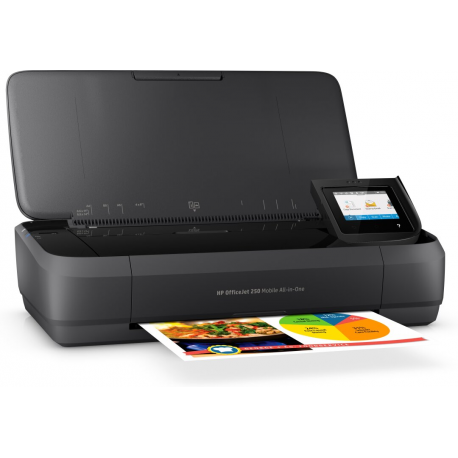HP Officejet 250 Mobile All-in-One - Multifunction printer - colour - ink-jet - Legal (216 x 356 mm) (original) - A4 / Legal (media) - up to 8 ppm (copying) - up to 10 ppm (printing) - 50 sheets - USB 2.0, Wi-Fi(n), USB 2.0 host, Bluetooth - 8