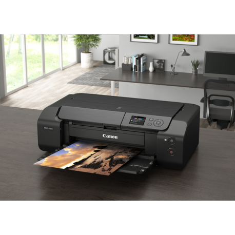 Canon PIXMA PRO-200S - Printer - colour - ink-jet - A3 Plus - up to 2.83 min/page (mono) / up to 1.5 min/page (colour) - capacity: 100 sheets - LAN, Wi-Fi(n), USB 2.0 - 8