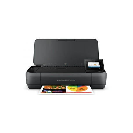 HP Officejet 250 Mobile All-in-One - Multifunction printer - colour - ink-jet - Legal (216 x 356 mm) (original) - A4 / Legal (media) - up to 8 ppm (copying) - up to 10 ppm (printing) - 50 sheets - USB 2.0, USB host, Wi-Fi - 4