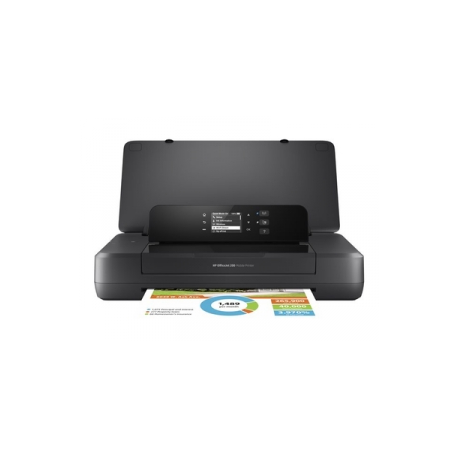 HP Officejet 200 Mobile Printer - Printer - colour - ink-jet - A4 / Legal - 1200 x 1200 dpi - up to 20 ppm (mono)  /  up to 19 ppm (colour) - capacity: 50 sheets - USB 2.0, USB host, Wi-Fi - 0
