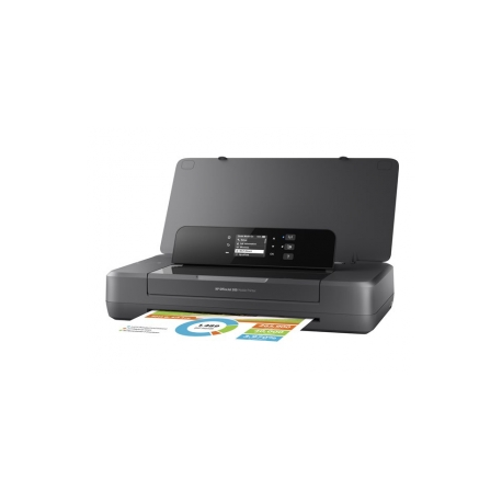 HP Officejet 200 Mobile Printer - Printer - colour - ink-jet - A4 / Legal - 1200 x 1200 dpi - up to 20 ppm (mono)  /  up to 19 ppm (colour) - capacity: 50 sheets - USB 2.0, USB host, Wi-Fi - 1