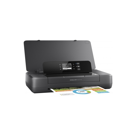 HP Officejet 200 Mobile Printer - Printer - colour - ink-jet - A4 / Legal - 1200 x 1200 dpi - up to 20 ppm (mono)  /  up to 19 ppm (colour) - capacity: 50 sheets - USB 2.0, USB host, Wi-Fi - 6