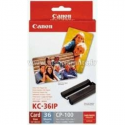 Canon KC-36IP - 54 x 86 mm print cartridge  /  paper kit - for SELPHY CP1000, CP1200, CP1300, CP330, CP530, CP780, CP790, CP800, CP820, CP900, CP910