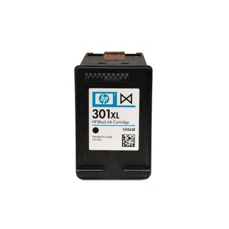 HP 301XL - High Yield - black - original - ink cartridge - for Deskjet 1050A J410, 1051A J410, 10XX, 10XX J410, 15XX, 2000, 2050 J510, 2050A J510, 2054A J510, 25XX, 3000, 3050 J610, 3050A J611, 3052A J611, 3054A J611, 3055A J611, 3057A J611, 3059A J611, 3510; Envy 450X, 553X; Officejet 26XX, 46XX - 3