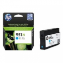 HP 951XL - High Yield - cyan - original - Officejet - ink cartridge - for Officejet Pro 251dw, 276dw, 8100, 8600, 8600 N911a, 8610, 8615, 8616, 8620, 8625, 8630